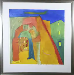 Susan Schildkamp - Zeefdruk, Stadsbrug - Ingelijst (Groot) verkauft für € 40!