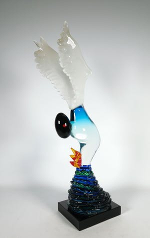 Michel van Overbeeke - Glas, Gevleugeld figuur kopen? Bied vanaf 100!