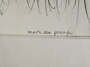 Mark van Praagh - Ingelijste potloodtekening kopen? Bied vanaf 1!