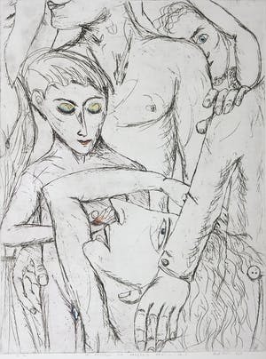 Henk Visch - Handgekleurde ets, De afstand die nabijheid heet, nr. 6 kopen? Bied vanaf 1!