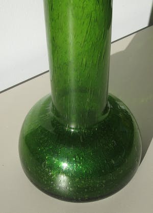 Kosta Boda - Groene glazen kraagvaas ontwerp Erik Höglund kopen? Bied vanaf 32!