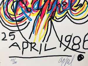Karel Appel - 25 April 1986 verkocht voor € 195!
