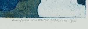 Michel van Overbeeke - Kleurenets met bladgoud, Always away III kaufen? Bieten Sie von 1!