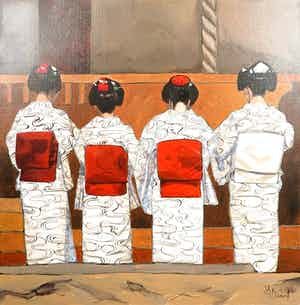 Valentin Bakardjiev - Olieverf op Doek, Byo I(Groot) verkocht voor € 100!