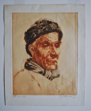 Georg Hering - Volendammer visser - ets - nr. 1/20 kopen? Bied vanaf 30!