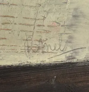 Rene Mels - Wunderschöne, farbenfrohe abstrakte Komposition, um 1958 kopen? Bied vanaf 500!