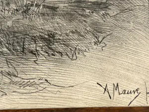 Carel Lodewijk Dake sr. - Ets van Carel Lodewijk Dake sr. – naar Anton Mauve kopen? Bied vanaf 40!