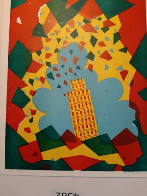 Martin de Bruijn - Litho, Toren van Pisa. uit 1988 kopen? Bied vanaf 20!