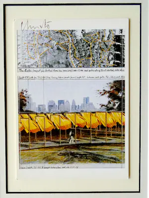 Christo - Project for Central Park NYC " The Gates " - artcard handgesigneerd in pptout kaufen? Bieten Sie von 129!