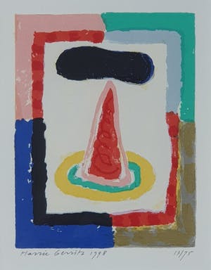 Harrie Gerritz - Zonder titel - Ingelijst kopen? Bied vanaf 55!