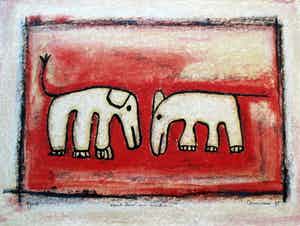 Hans Innemee - ingelijste zeefdruk: about level and direction (groot/netjes ingelijst) verkocht voor € 150!