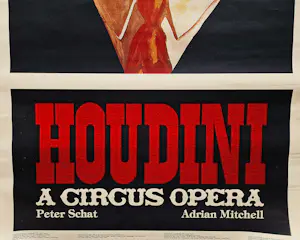 Floris Guntenaar - manshoge jaren 70 affiche theater Carre "Houdini A Circus Opera" kaufen? Bieten Sie von 48!
