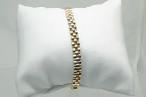 Acheter75 - Schitterende 14Krt tri-color Rolex-model armband - president schakel? Enchérissez de 550!