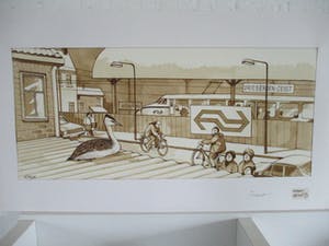 Ari Stolk - Fuut op station Driebergen-Zeist (1987) kopen? Bied vanaf 10!