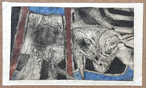 Kees Okx - Abstracte compositie, aquatint ets kopen? Bied vanaf 35!