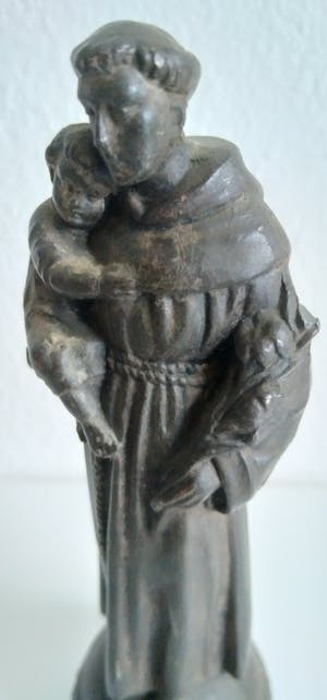 Brons (Onbekend) - oud verbronsd beeld van Antonius van Padua kopen? Bied vanaf 1!