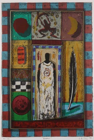 Eric Toebosch - Zeefdruk, Angeli - Ingelijst kopen? Bied vanaf 35!