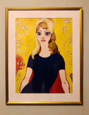 Kees van Dongen - litho brigitte bardot in goudgekleurde houten lijst kopen? Bied vanaf 650!