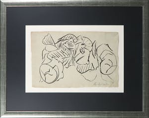 Reinhoud D'Haese - Inkttekening, Abstracte compositie - Ingelijst kopen? Bied vanaf 1!