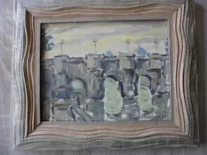 Frans Ruwel - Schilderij, Brug over de Seine te Parijs kopen? Bied vanaf 60!