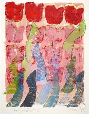 Pieter Schotman - Gemengde techniek, Vergezicht V verkocht voor € 35!