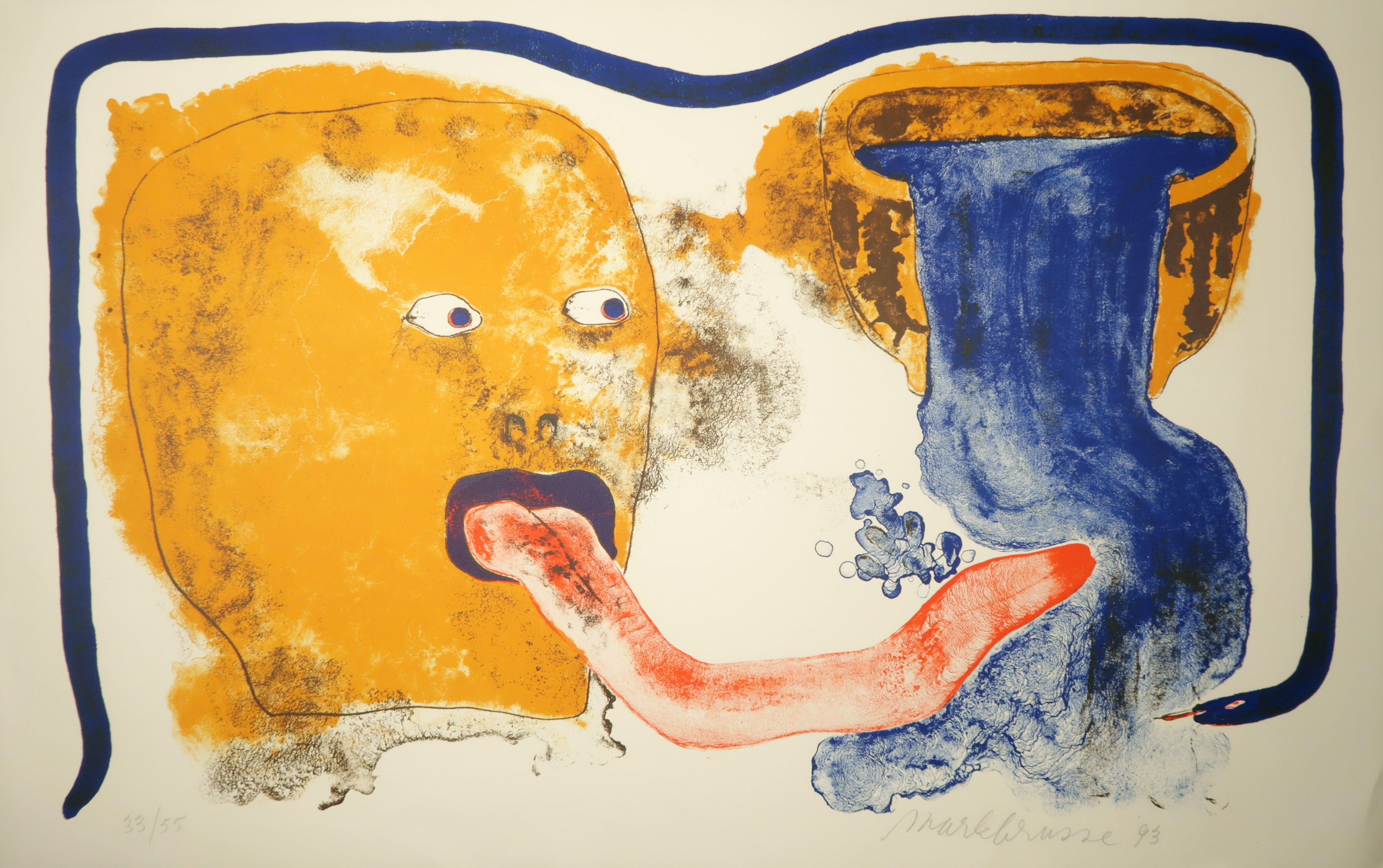 Mark Brusse - Litho, Zonder titel kopen? Bied vanaf 1!