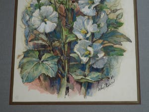 Klaas Pijlman - Ingelijste aquarel, “Bloemstilleven” – 1980 kopen? Bied vanaf 50!