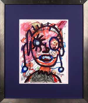 Paul Indrek Kostabi - Gemengde techniek op zeil, Marilyn Monroe - Ingelijst verkocht voor € 10!