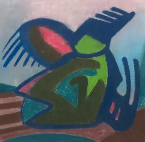 Klaas Boonstra - Pastel, Figuur - Ingelijst kopen? Bied vanaf 200!