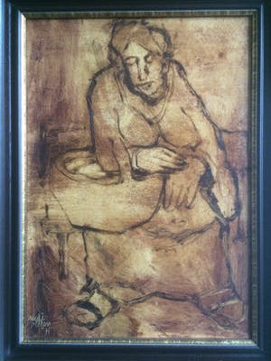 Rudi Pillen - Schilderij van een Vrouw kopen? Bied vanaf 550!