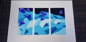 Hans Klaui - Zeefdruk abstract-geometrische impulsen kopen? Bied vanaf 30!