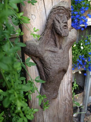 Klaas Pijlman - Buste van Chamotte / Aardewerk op paneel , Jezus Christus - ca. 1970 kopen? Bied vanaf 1!