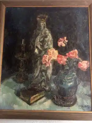 Toon Kelder - BERGENSE SCHOOL - Groot Stilleven 1924 (Herkomst Renee Deutsch-Kelder 2004) verkocht voor € 575!