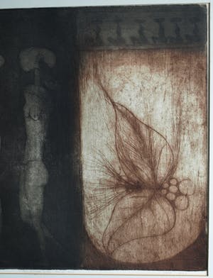 Sam Parabirsingh - Ingelijste ets, Between You and Me – 1977 – nr. 13 van 15 ex. kopen? Bied vanaf 45!