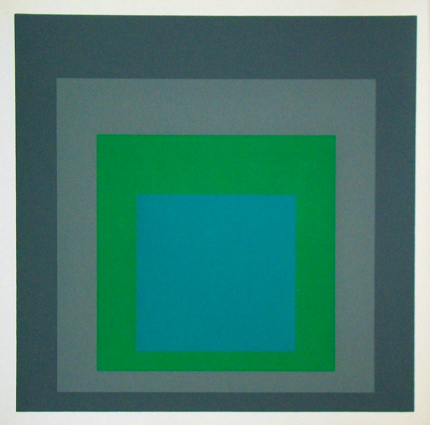 Josef Albers - Hommage aan het Plein - Renewed Hope, 1977 - Zeefdruk in kleuren kopen? Bied vanaf 220!