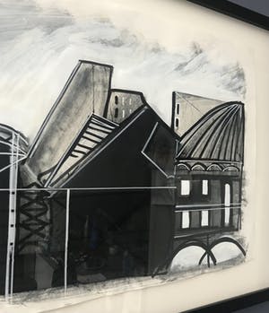 Bob Kemper - Gemengde techniek op papier - Gesigneerd origineel werk - Ingelijst kopen? Bied vanaf 75!