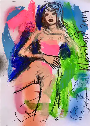 Peter Klashorst - Naked Beauty verkocht voor € 1!