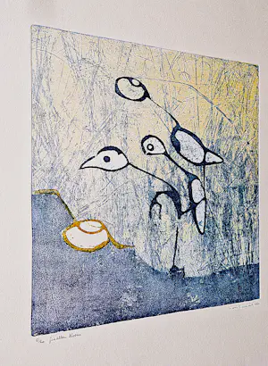 Hans Buining - in zeer kleine oplage (20) gemaakte Ets & Aquatint "gevallen bloem" gesigneerd kopen? Bied vanaf 32!