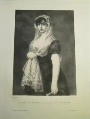 Francisco de Goya - VROUW FAMOSA LIBRERA SPANJE verkocht voor € 35!