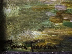 Ronald Terpstra - Verstild olieverf "Amsterdam de Amstel en Magere Brug" gesigneerd kopen? Bied vanaf 10!