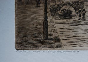 Willem Hopman - Alkmaar, Luttik Oudorp - ets, oplage 50 kopen? Bied vanaf 35!