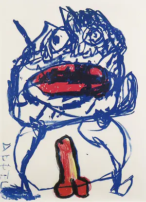 Karel Appel - Litho uit One Cent Life - Ingelijst kopen? Bied vanaf 1!
