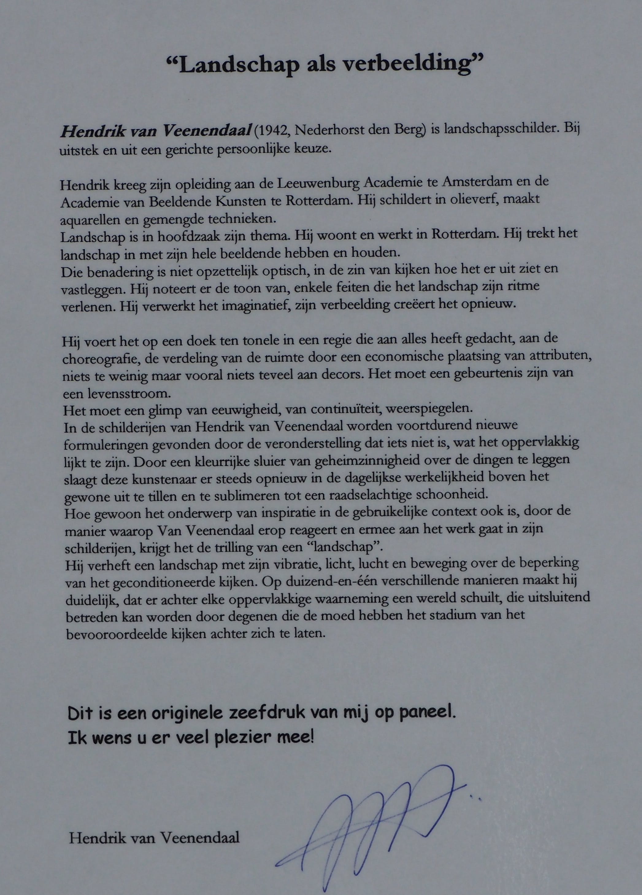 Hendrik van Veenendaal - zonder titel kopen? Bied vanaf 60!