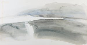 Wim de Bruin - Aquarel op papier, Landschap kopen? Bied vanaf 1!