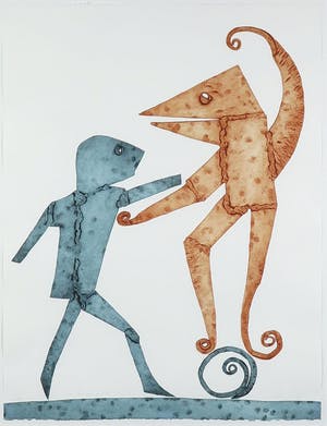 Reinhoud D'Haese - Kleurenets, Make up your mind - Ingelijst kopen? Bied vanaf 200!