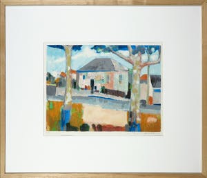 Willem Brauck - Zeefdruk, Saint Yorre - Ingelijst kopen? Bied vanaf 20!