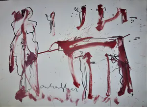 Anton Heyboer - Confrontatie tussen de mens het dier en de natuur . kopen? Bied vanaf 250!