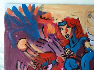 Peter Klashorst - Acrylverf op doek , “MARVEL” - GROOT – 2018 – 60 x 105 cm kopen? Bied vanaf 350!