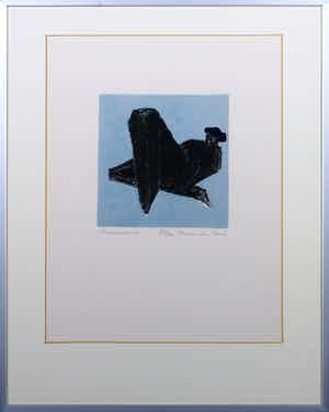 Marius van Beek - Litho, Maanvrouw - Ingelijst verkocht voor € 1!