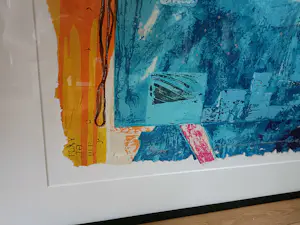 Jos Verwiel - Nieuw €850,- Schitterende zeefdruk ingelijst kopen? Bied vanaf 20!